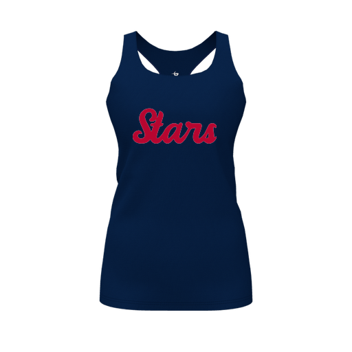 [CUS-DFW-RCBK-PER-NVY-FYS-LOGO2] Racerback Tank Top (Female Youth S, Navy, Logo 2)