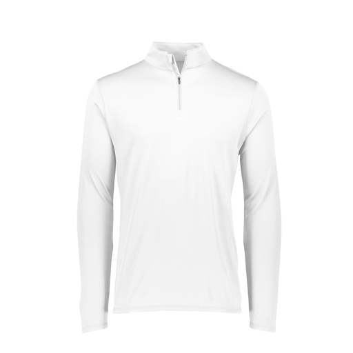 [FTLQFLWH-AS-LOGO1] Decker Men&#39;s Flex-Lite 1/4 Zip Shirt (Adult S, White, Logo 1)