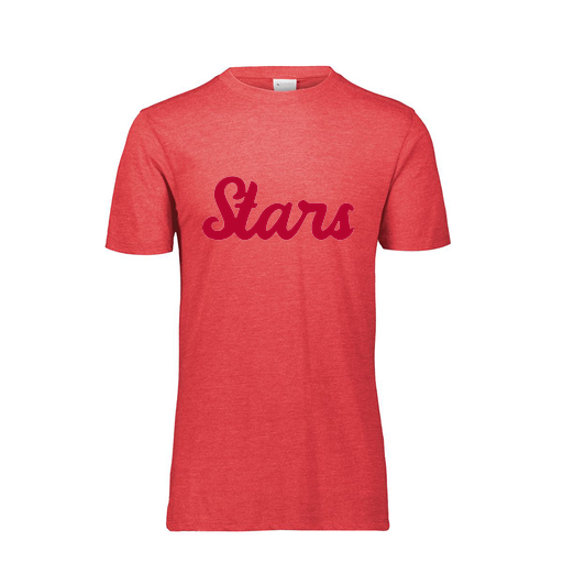 [FTSCUBRD-YS-LOGO2] Decker Youth Tri-Blend T-Shirt - Short Sleeve (Youth S, Red, Logo 2)