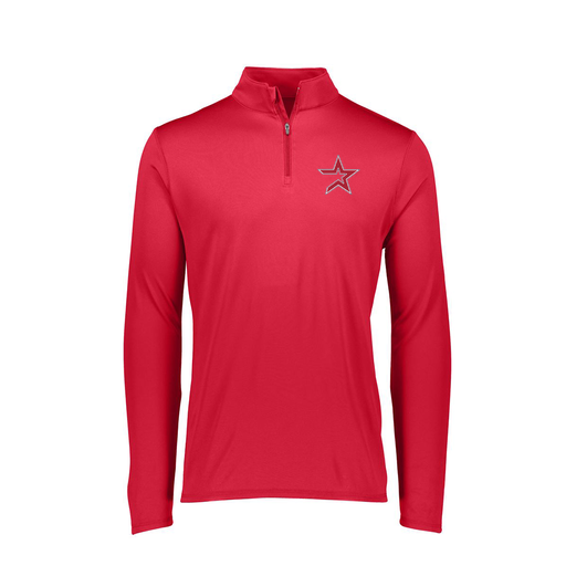 [FTLQFLRD-FAXS-LOGO1] Decker Women&#39;s Flex-Lite 1/4 Zip Shirt (Female Adult XS, Red, Logo 1)