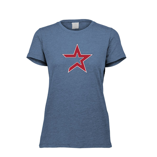 [FTSCUBNV-FAXS-LOGO1] Decker Women's Tri-Blend T-Shirt - Short Sleeve (Female Adult XS, Navy, Logo 1)