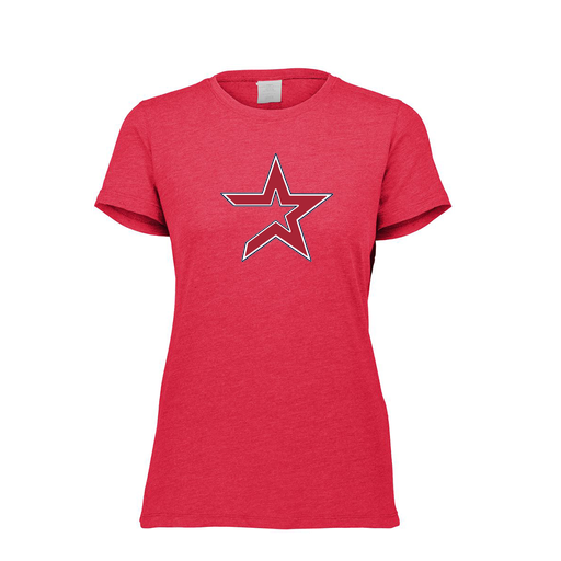 [3067.V96.XS-LOGO1] Ladies Ultra-blend T-Shirt (Female Adult XS, Red, Logo 1)