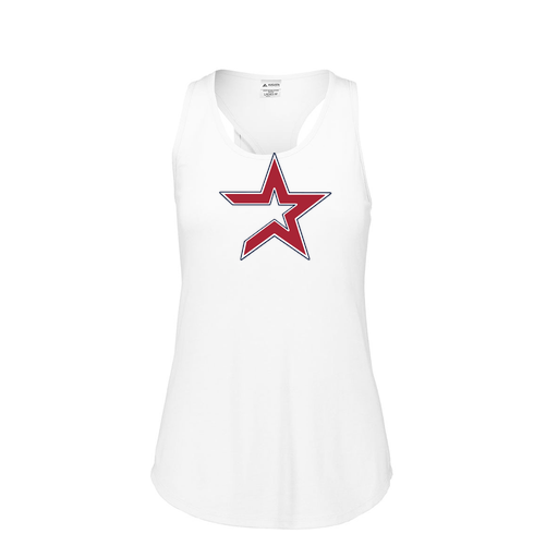 [3078.005.S-LOGO1] Ladies Tri Blend Tank Top (Female Adult S, White, Logo 1)