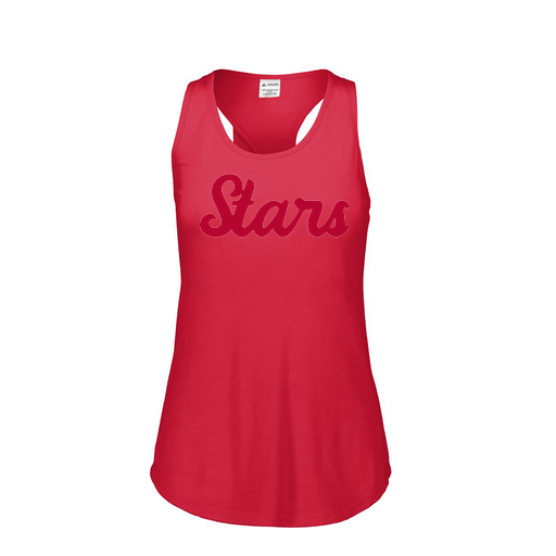 [3078.V96.S-LOGO2] Ladies Tri Blend Tank Top (Female Adult S, Red, Logo 2)