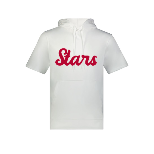 [6871.005.S-LOGO2] Men's Dri Fit Short Sleeve Hoodie (Adult S, White, Logo 2)