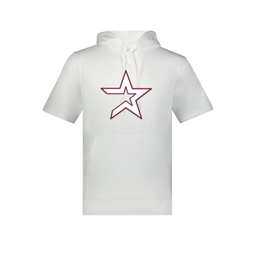 [6871.005.S-LOGO3] Men's Dri Fit Short Sleeve Hoodie (Adult S, White, Logo 3)