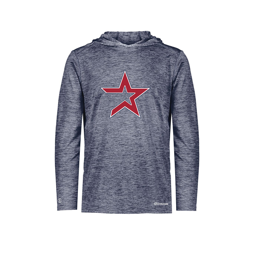 [FOLHCGNV-AS-LOGO1] Decker Men's Charge Hoodie (Adult S, Logo 1)