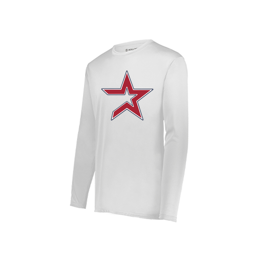 [222822.005.XS-LOGO1] Men's LS Smooth Sport Shirt (Adult XS, White, Logo 1)