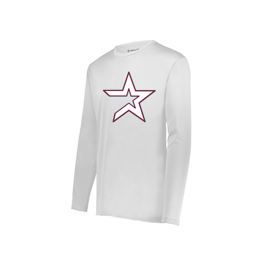 [222822.005.XS-LOGO3] Men's LS Smooth Sport Shirt (Adult XS, White, Logo 3)