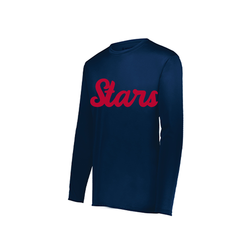 [222822.065.XS-LOGO2] Men's LS Smooth Sport Shirt (Adult XS, Navy, Logo 2)