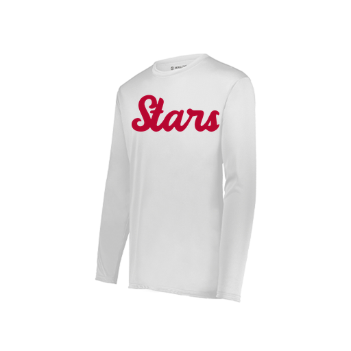 [222823.005.S-LOGO2] Youth LS Smooth Sport Shirt (Youth S, White, Logo 2)