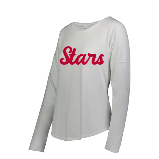 [3077.005.S-LOGO2] Ladies LS Ultra-blend T-Shirt (Female Adult S, White, Logo 2)